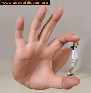 big hand illusion