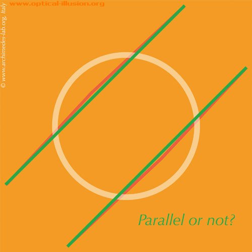 parallel or not illusion