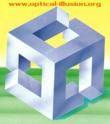 weird cube illusion