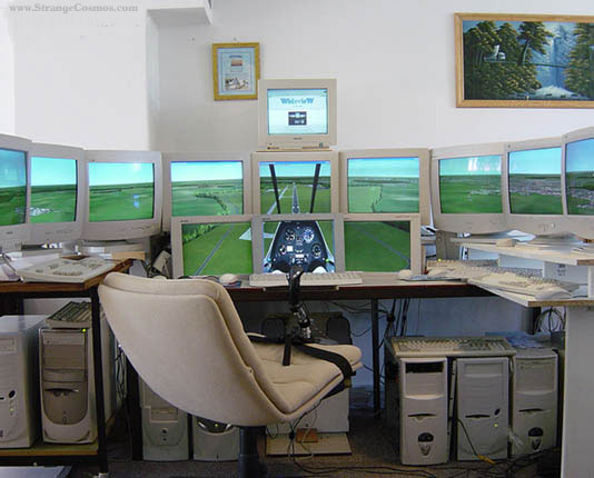 Simulador de vuelo casero