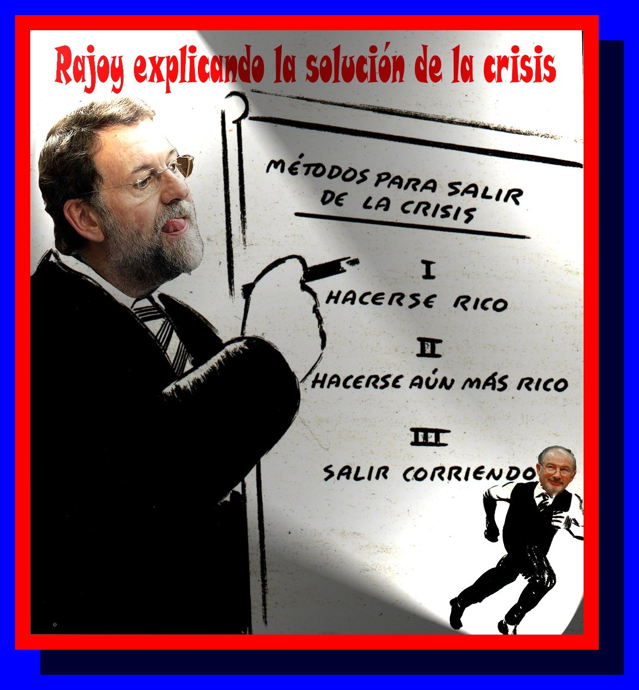 Mariano explicando la solucion a la crisis