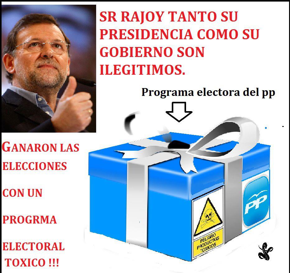 Mariano y el programa electoral toxico