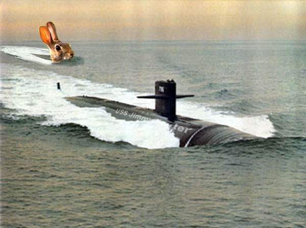 Conejo y submarino