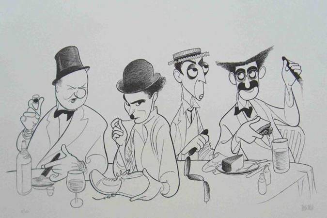 WC Fields - Charlie Chaplin - Buster Keaton - Groucho Marx