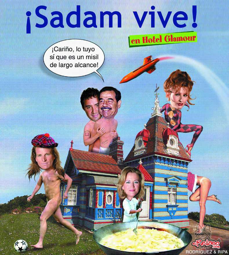 Sadam vive en Hotel Glamour