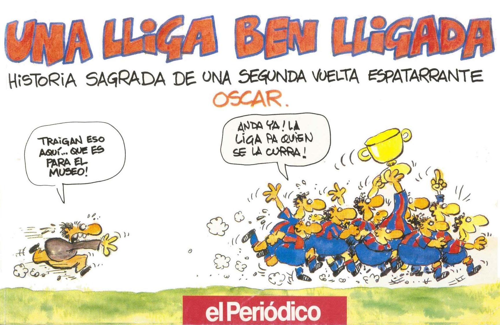 Tiras de prensa - Barcelona - Liga 90-91 2a vuelta