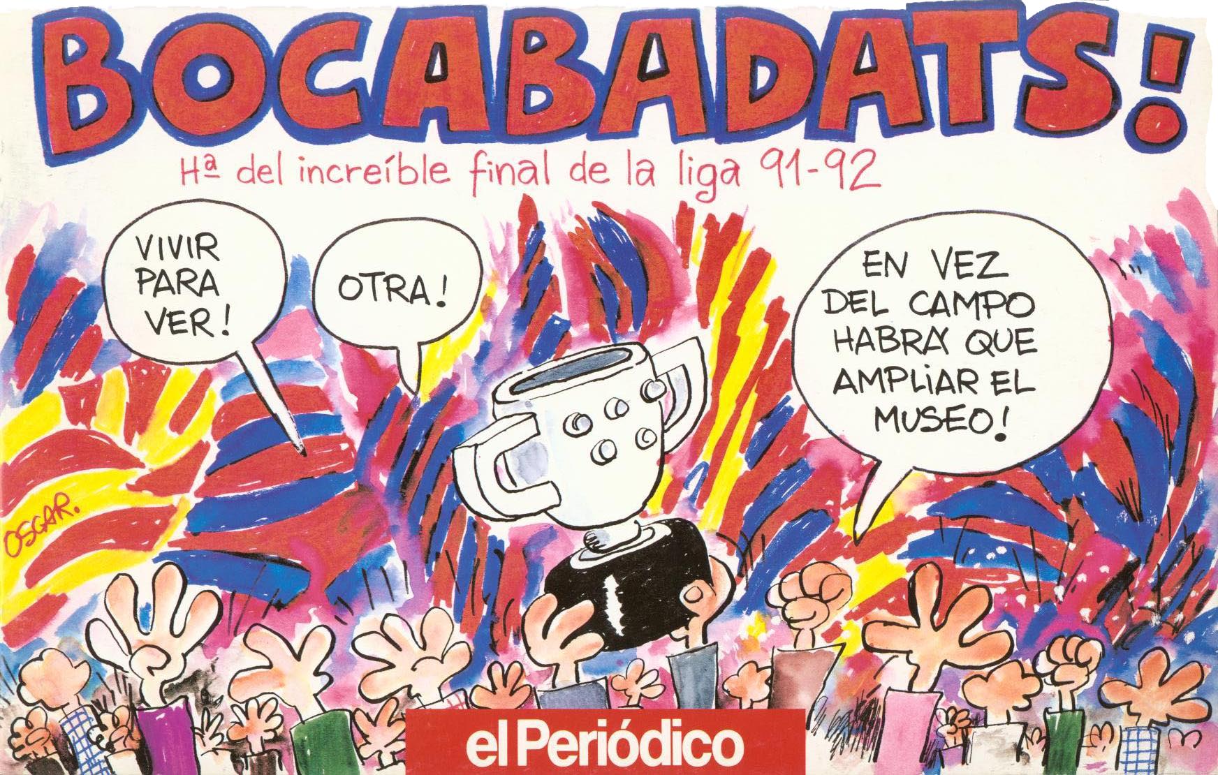 Tiras de prensa - Barcelona - Liga 91-92 2a vuelta