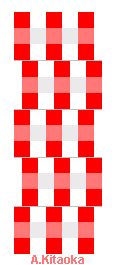 Horizontal lines are straight and parallel to each other. (The image is Copyright A. Kitaoka)