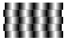 The horizontal lines in the middle are not sloped.