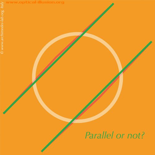 parallel or not illusion