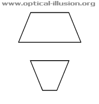 Top sides of both figures are the same length.