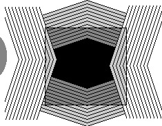 There is a perfect square in the middle.