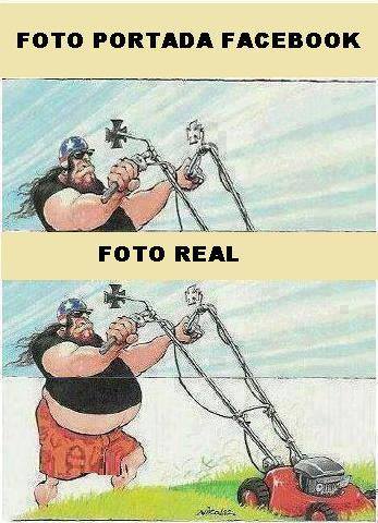 Foto Facebook vs foto real