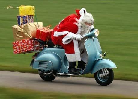 Papa Noel con prisas