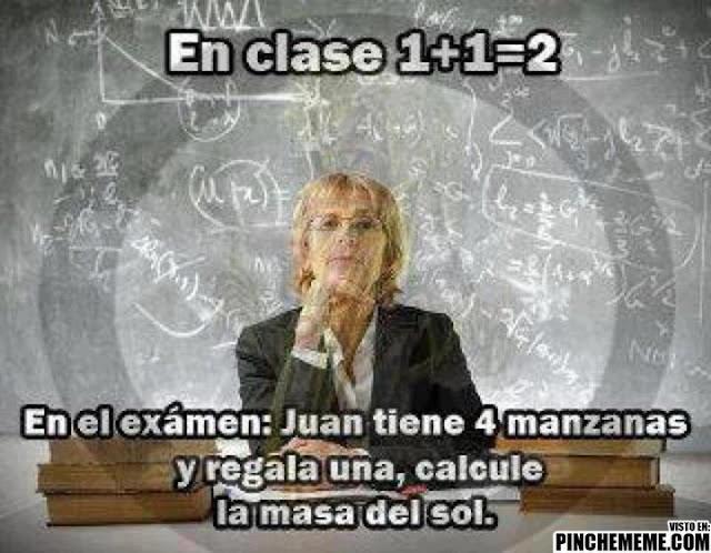 Examen en la realidad