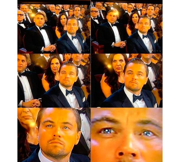 Leonardo DiCaprio con ojos tristes
