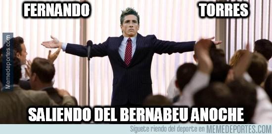 Fernando Torres saliendo anoche