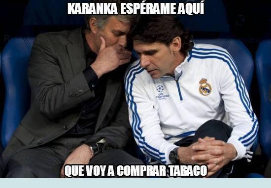 Mourinho a Karanka-Voy a comprar tabaco