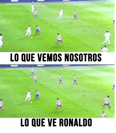 Lo que ve Ronaldo