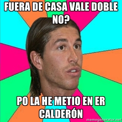 Sergio Ramos la metio en el Calderon