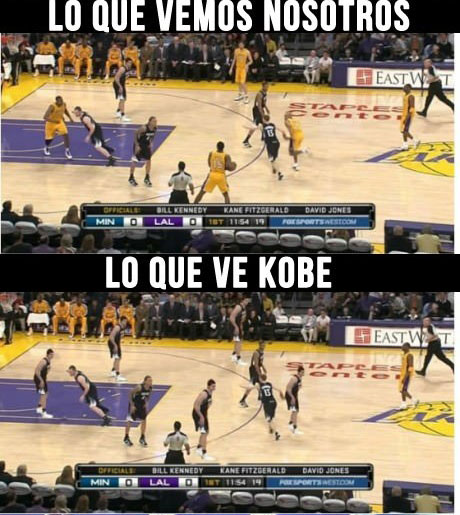 Lo que ve Kobe