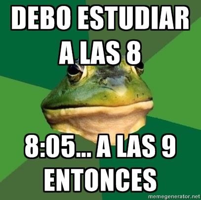 Debo estudiar