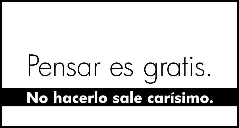 Pensar es gratis