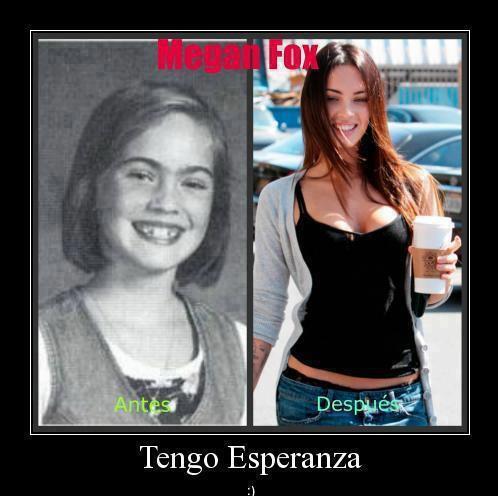 Megan Fox-Antes y despues