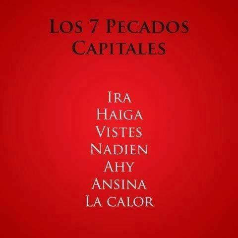 Los 7 pecados capitales