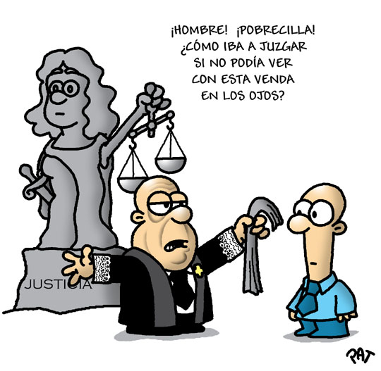 La justicia ahora ya ve a su victima