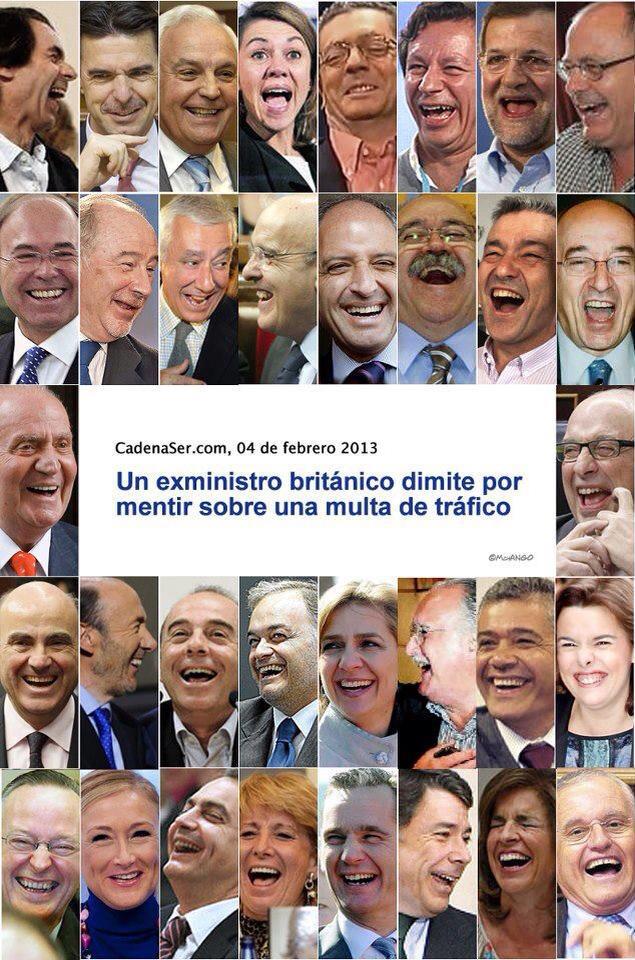 Dimisiones de politicos en Espana