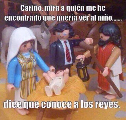 Dice que conoce a los reyes