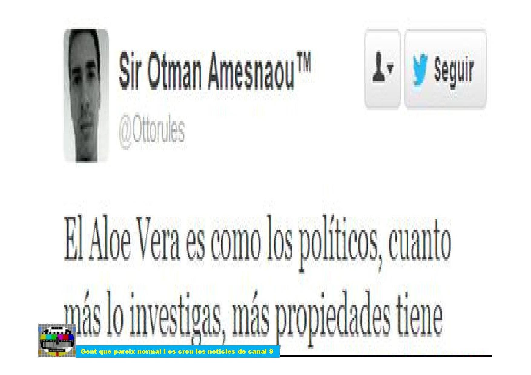 El Aloe Vera y los politicos