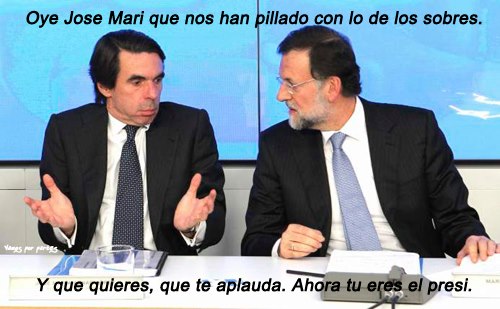 JoseMari y Mariano pillados con los sobres