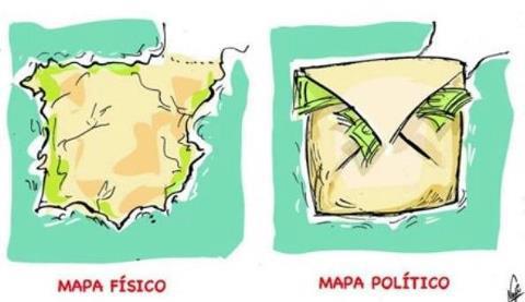 Mapa Fisico vs Mapa Politico