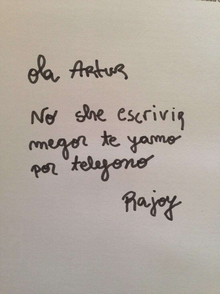 Carta de Mariano a Artur Mas