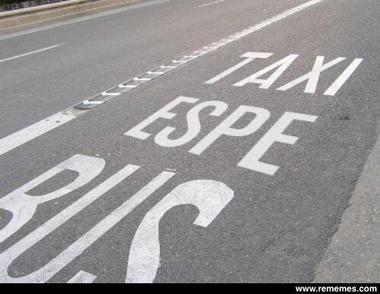 Carril Taxi Espe Bus