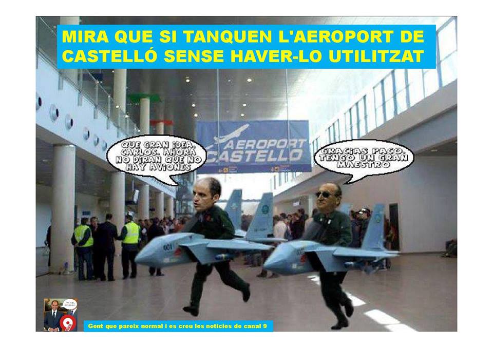 Aviones en el aeropuerto de Castellon