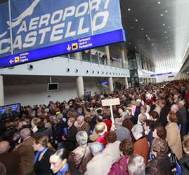 Inaguracion del aeropuerto de Castellon el 28 de diciembre