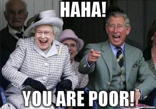You are poor