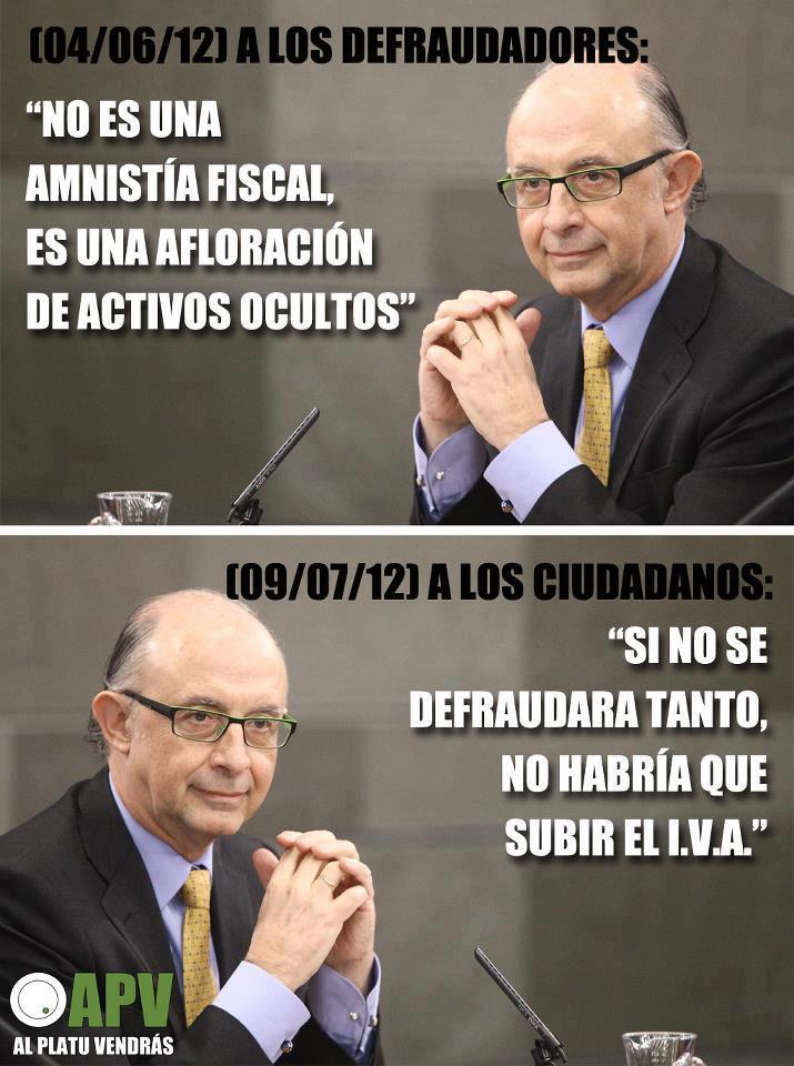 El doble lenguaje de Montoro