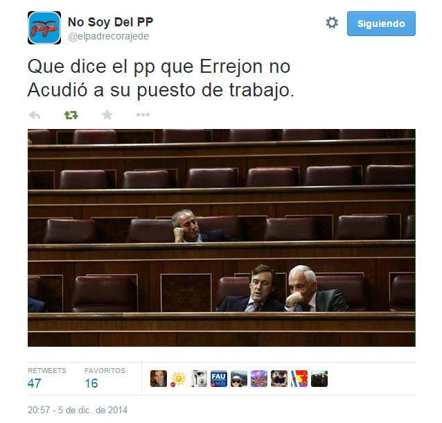 Absentismo laboral del PP