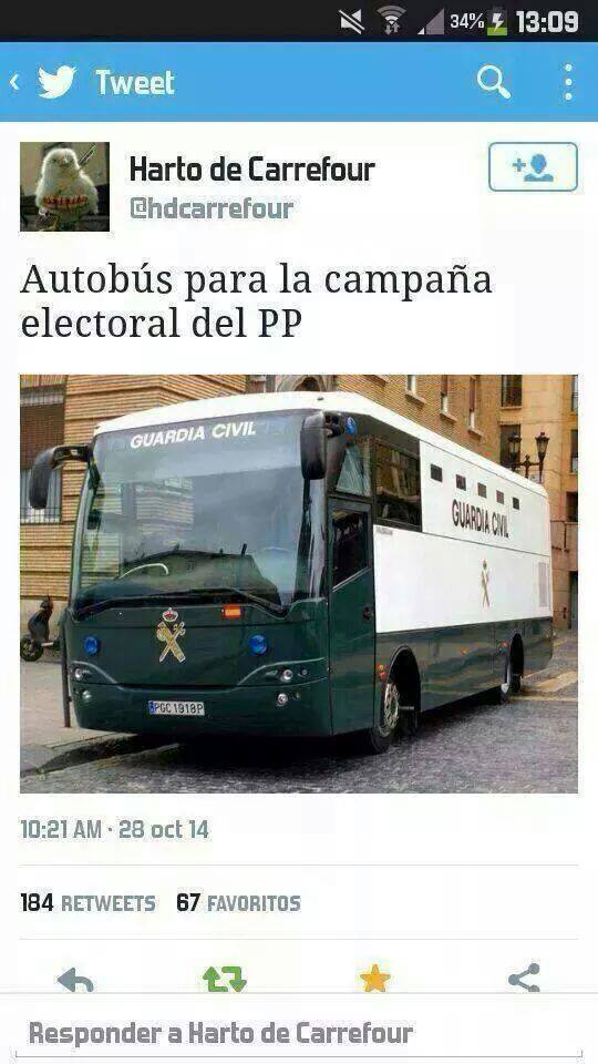 La caravana del PP