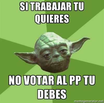 Yoda-Trabajar y votar