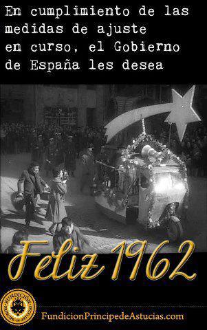 El gobierno del PP les desea feliz 1962