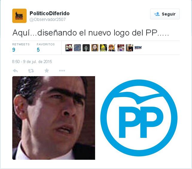 Haciendo el nuevo logo del PP