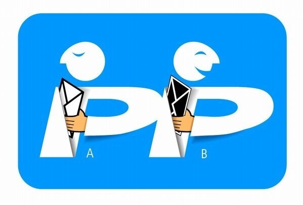 Logo del PP-Blanco y negro