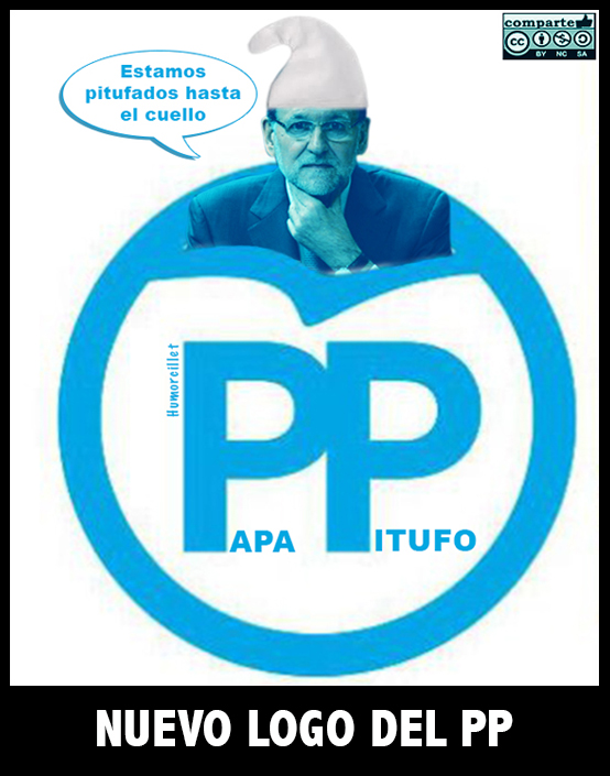 Nuevo logo del PP-Los pitufos