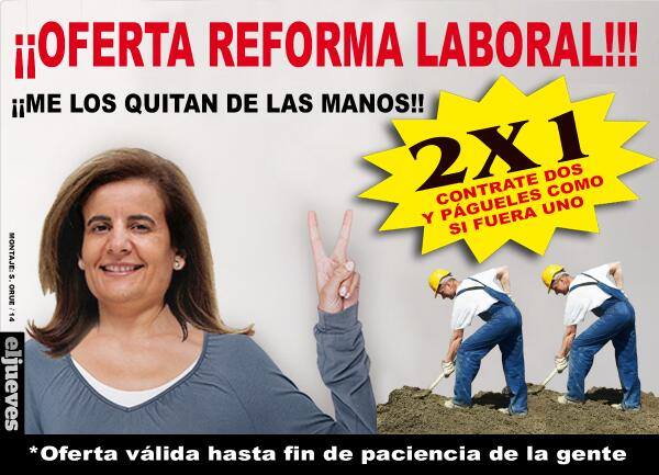 Ofertas en la Reforma Laboral del PP