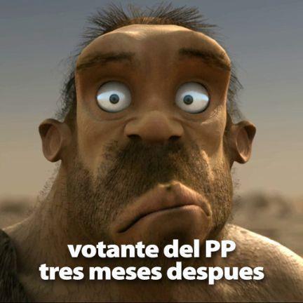 Votante del PP tres meses despues